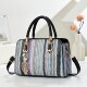 Summer popular rainbow woven bag for women 2026 new seaside beach vacation straw crossbody bag portable bucket bag