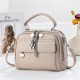 Tianyan bag women's 2026 new spring and summer solid color soft handle double-layer zipper large capacity single shoulder crossbody bag