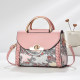 Brand women's handbag 2026 new fashion trend embossed solid color versatile casual one-shoulder cross-body bag for women