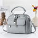 Tianyan bag women's 2026 new spring and summer solid color soft handle double-layer zipper large capacity single shoulder crossbody bag