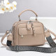 Textured and elegant women's hand-held crossbody bag 2026 new style simple and versatile multi-layered large capacity square bag for work and commuting