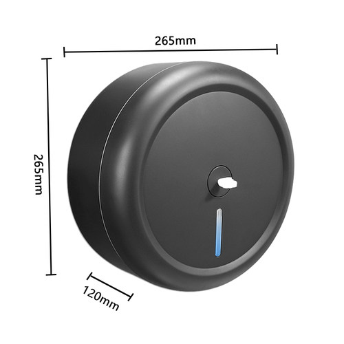 中心抽卷纸盒壁挂式商用酒店大盘纸巾架厕所卫生间免打孔省纸神器 - 图3