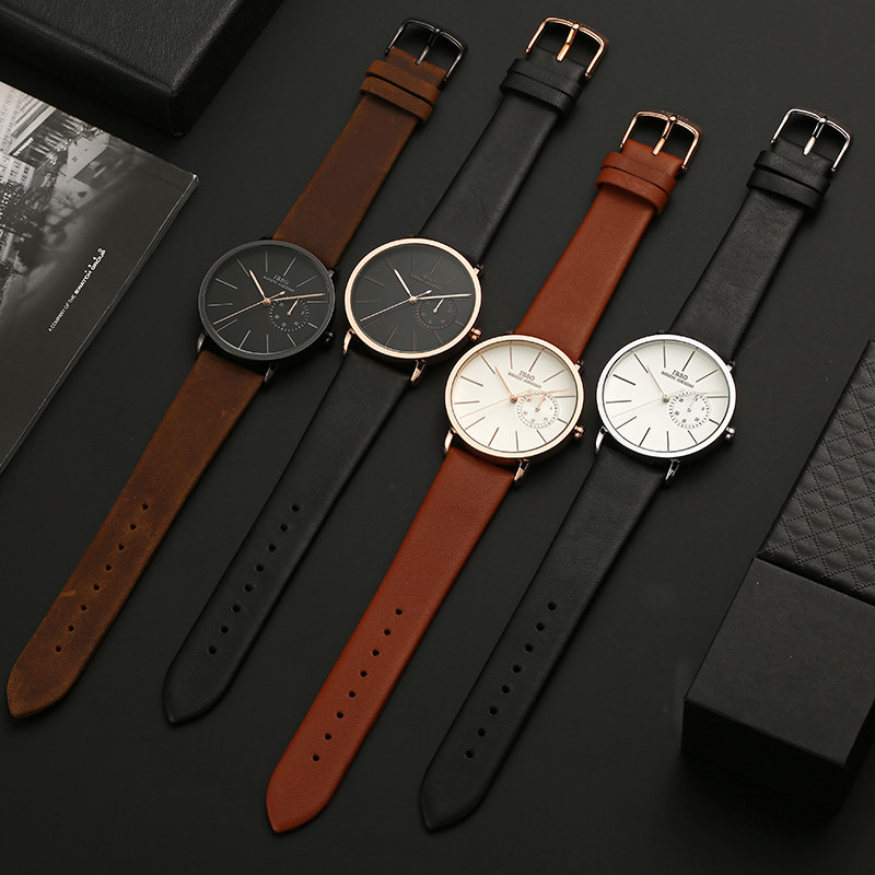 正品疯马皮男潮防水潮流学生机械表 ibso爱彼思诺国产腕表