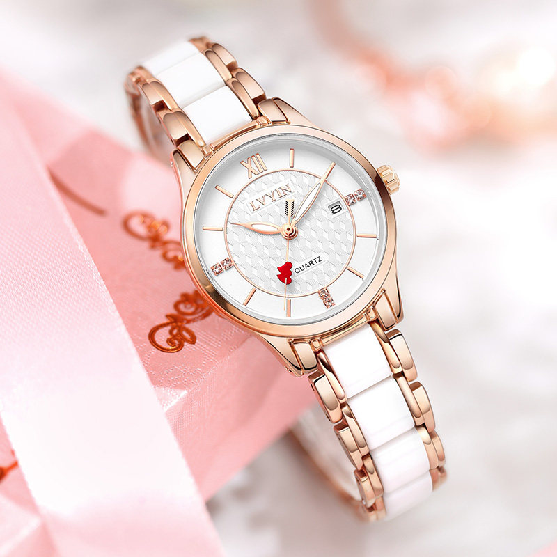 瑞士女款2021年新款夏季学生女表 绿茵艺标国产腕表