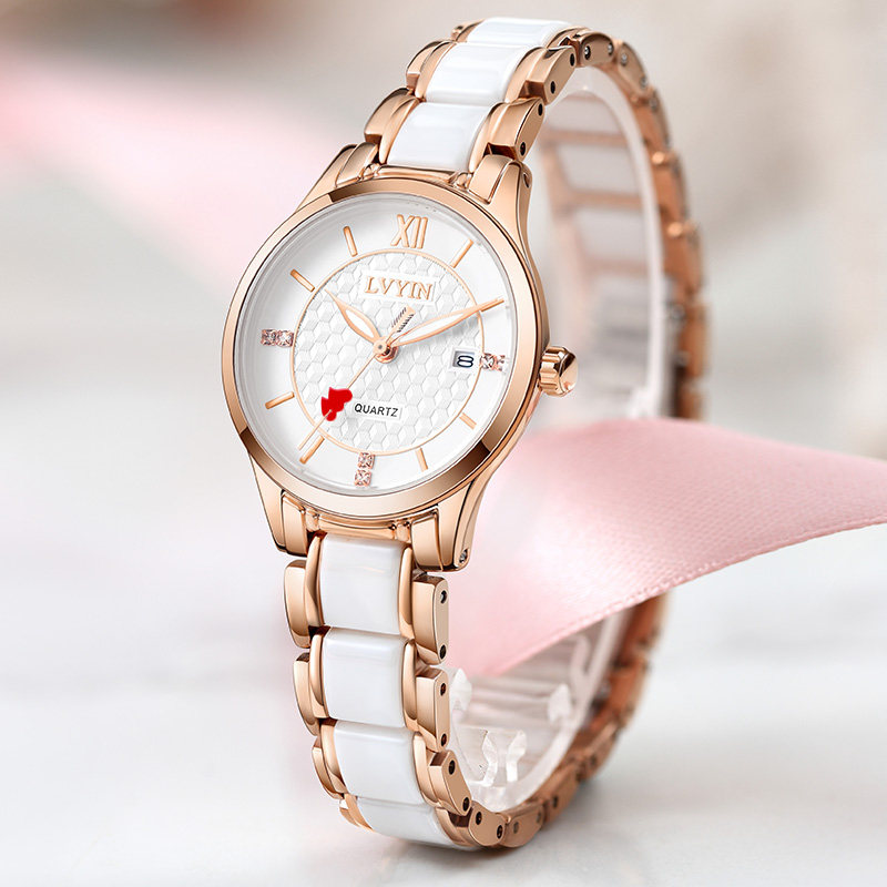 瑞士女款2021年新款夏季学生女表 绿茵艺标国产腕表