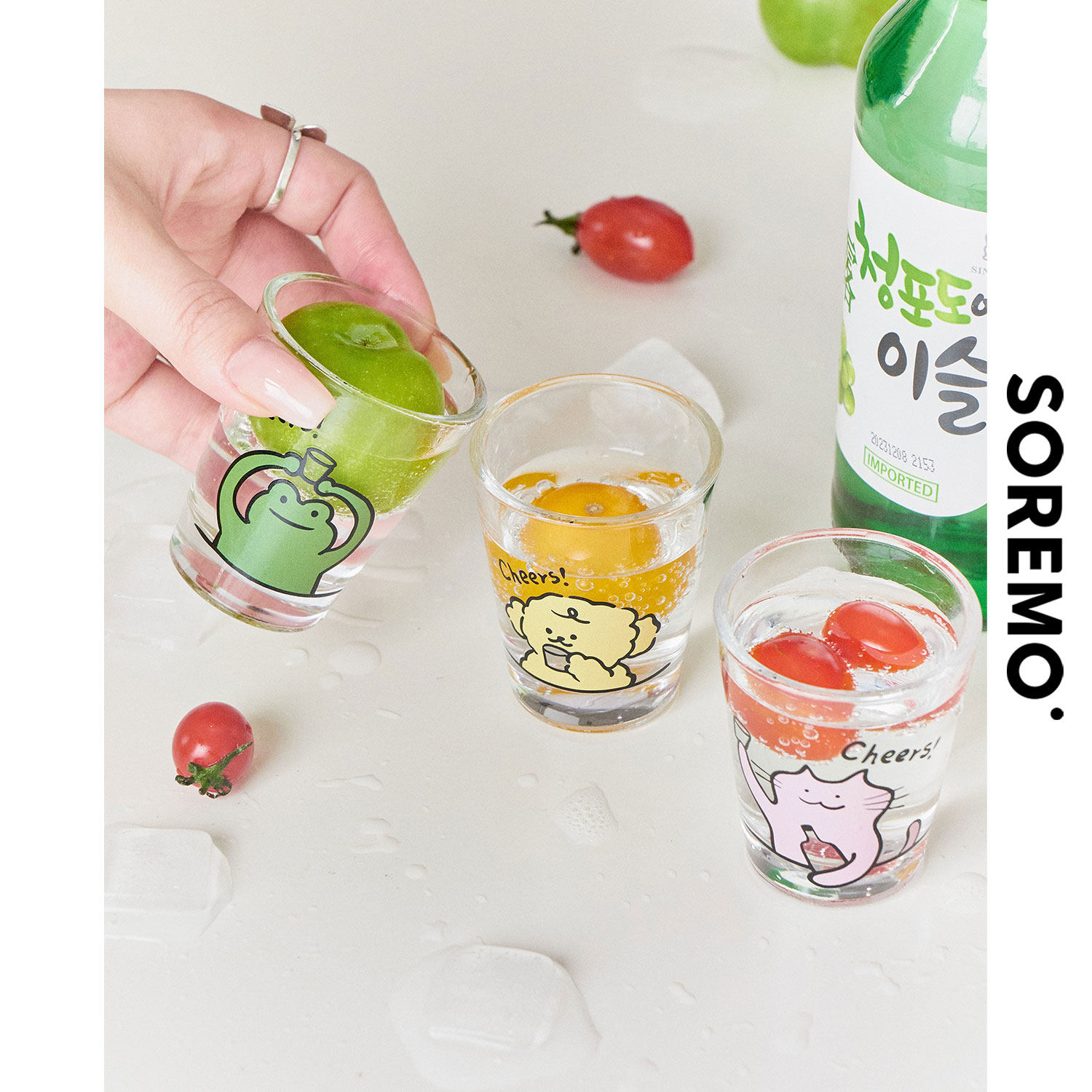 SOREMO 原创一口杯可爱shot杯烧酒杯礼盒白酒杯礼物子弹杯ins小酌,淘宝优惠券,粉丝福利购,淘宝优惠卷