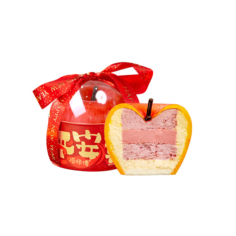 巧师傅新年礼物苹安果奶酪慕斯蛋糕送男女生朋友闺蜜岁岁平安礼盒,淘宝优惠券,粉丝福利购,淘宝优惠卷