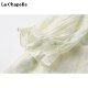 La Chapelle/La Chapelle ເສື້ອຢືດ babydoll gradient smudged babydoll sweater for women summer style new ruffled puff sleeve blouse