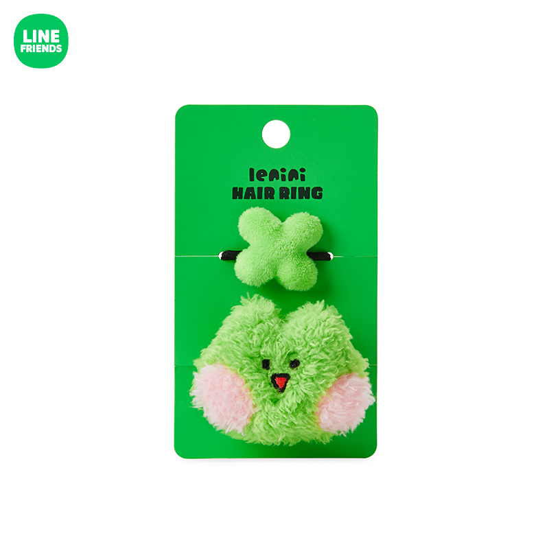 【新品】LINE FRIENDS连我朋友lenini 脸㻫发圈可爱头饰女生头绳 - 图3