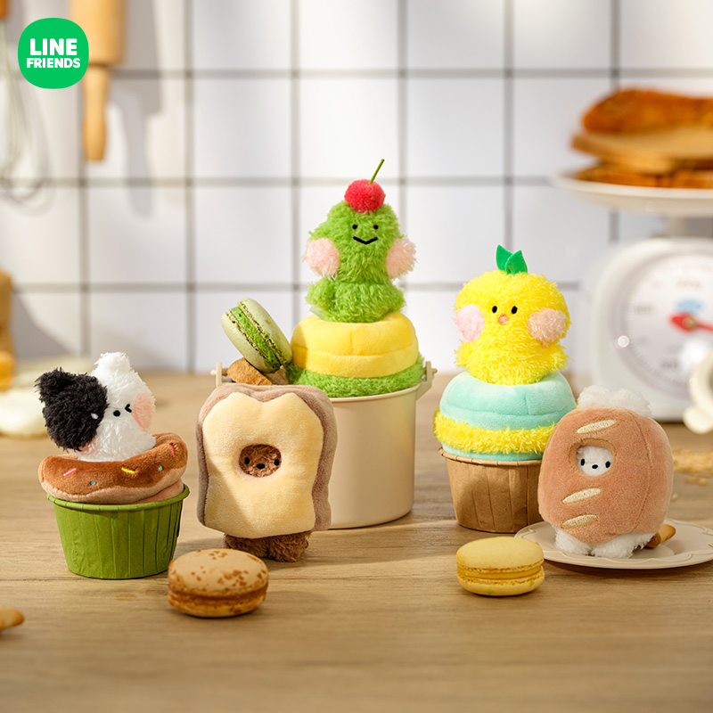 【新品】LINE FRIENDS连我朋友mini minini系列烘焙玩偶 - 图3