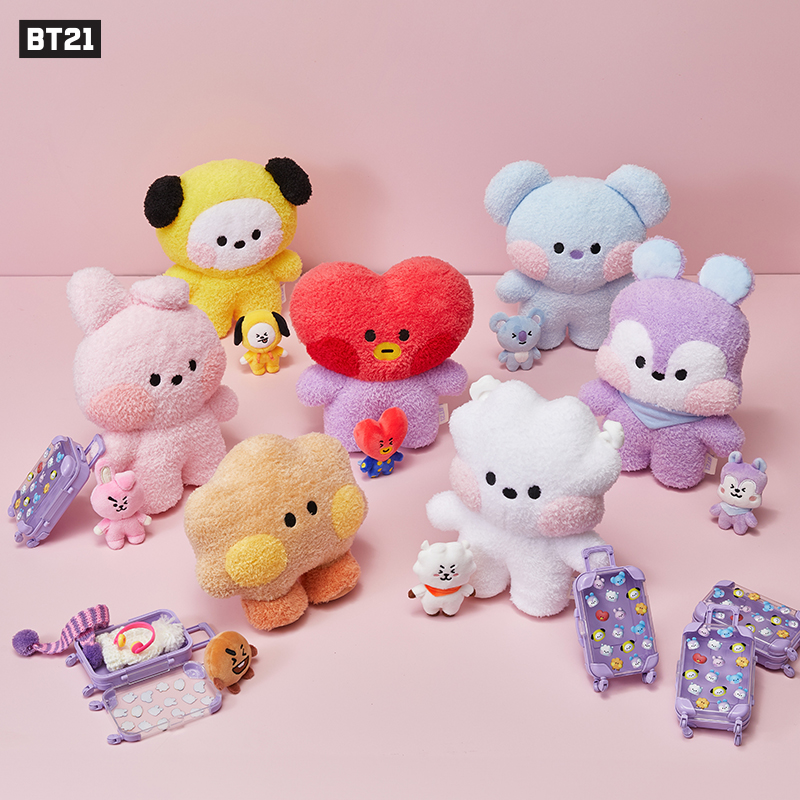 BT21 minini BIG&TINY系列行李箱玩偶 LINE FRIENDS连我朋友-图2