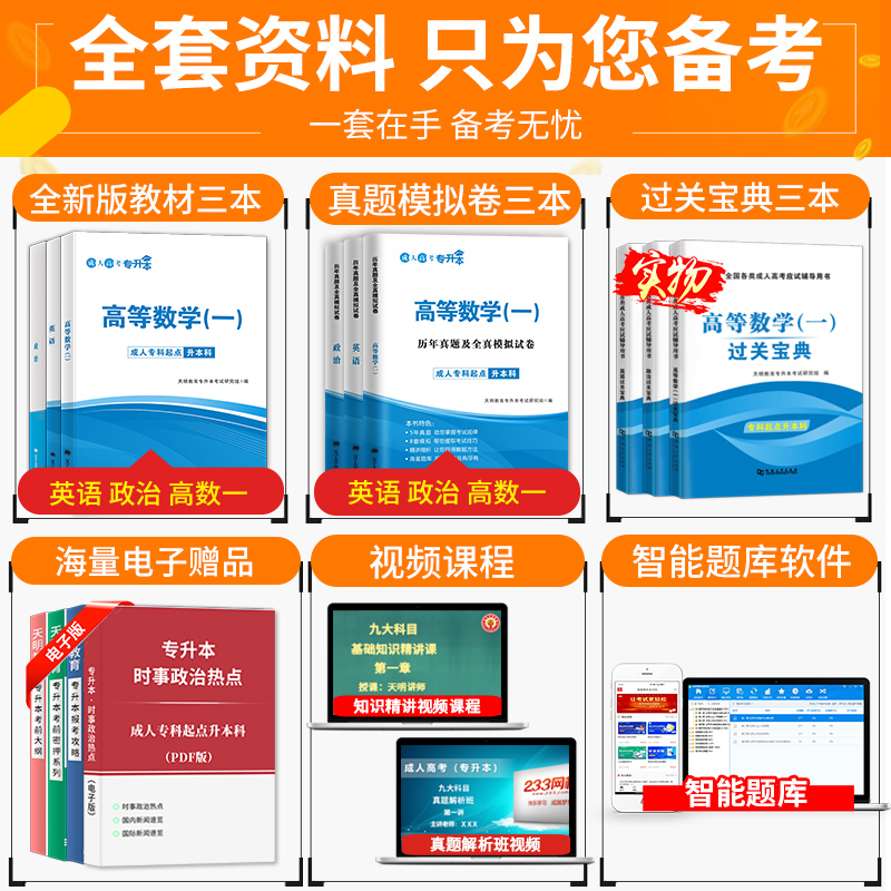 成人高考专升本2022教材历年真题试卷复习资料高等数学一二民法语文英语教育理论医学综合艺术概论湖北广东山东河南江苏浙江安徽