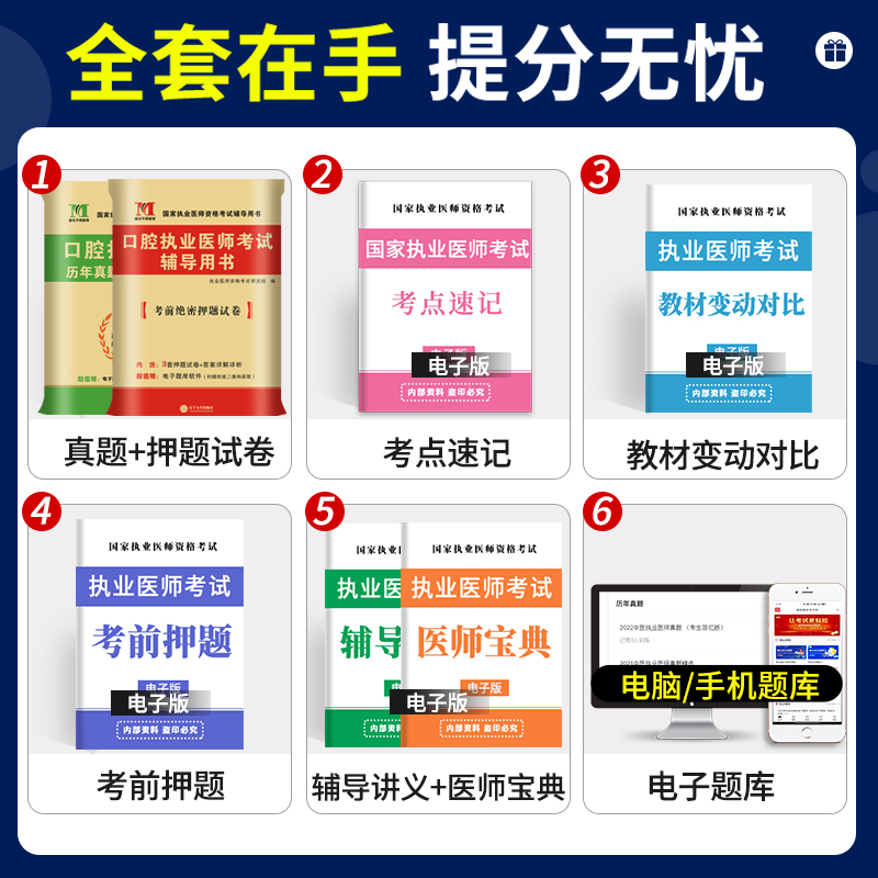 新版2024年国家口腔执业医师资格考试用书历年真题试卷及专家解析考前冲刺绝密押题模拟试卷解析送题库搭昭昭金英杰张博士 - 图0