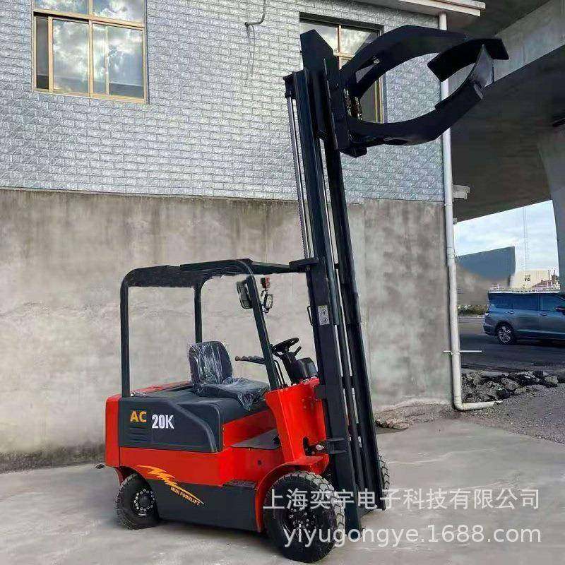 四轮座驾式电动抱夹升高翻转叉车纸卷型全自动夹包升降装卸堆高车,淘宝优惠券,粉丝福利购,淘宝优惠卷