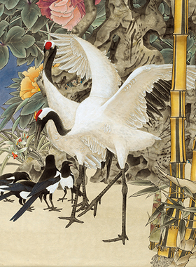 窦绅卿-2雅图春芳好 国画 画心装饰画 名人字画宣纸高清微喷画芯