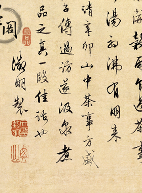 历代文徵明品茶图可装裱名家字画