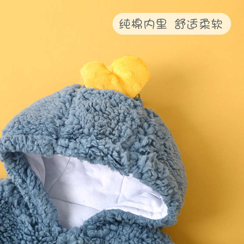 新生儿连体衣服宝宝秋冬套装哈衣 qibaylor七贝乐连身衣/爬服/哈衣