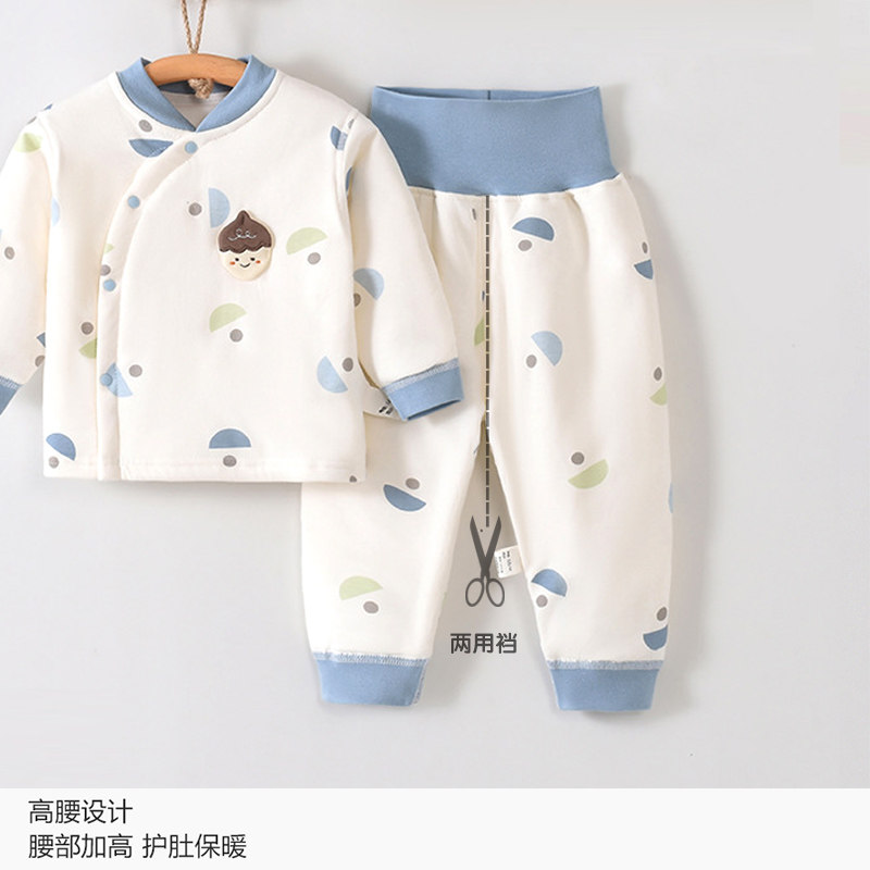 Cotton pure cotton baby quilted underwear for spring, autumn and winter