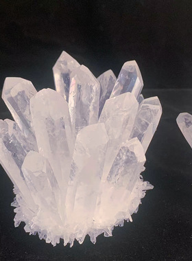 白水晶簇摆件水晶原石家居装饰