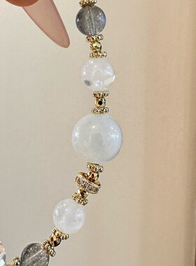 天然黄胶花黑金超多宝手链