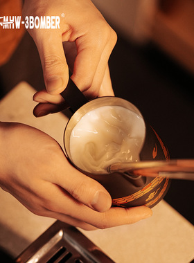 轰炸机拉花缸打奶缸咖啡拉花杯