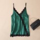ຜ້າໄຫມສັ້ນ lace ວ່າງ camisole ໃສ່ພາຍໃນສໍາລັບແມ່ຍິງ
