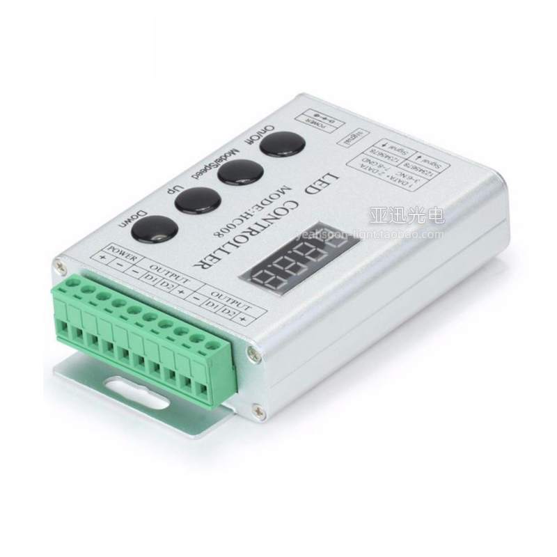 led幻彩灯带12v全彩控制器2811/6803追逐流水5v无线遥控器HC008 - 图2