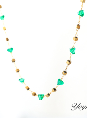 YOYR钛钢混色渐变项链   百搭简约