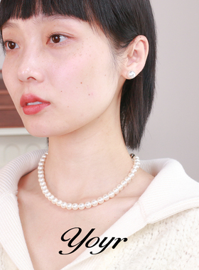 倪妮同款珍珠项链饰品锁骨链女款