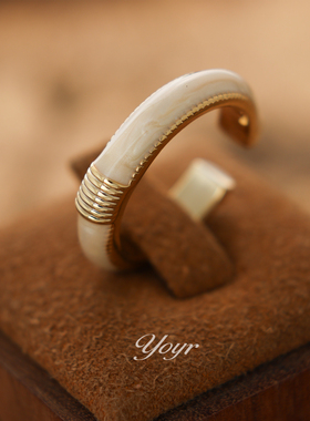 幻韵指环开口滴釉高级感时尚轻奢轻质简约百搭滴油戒指