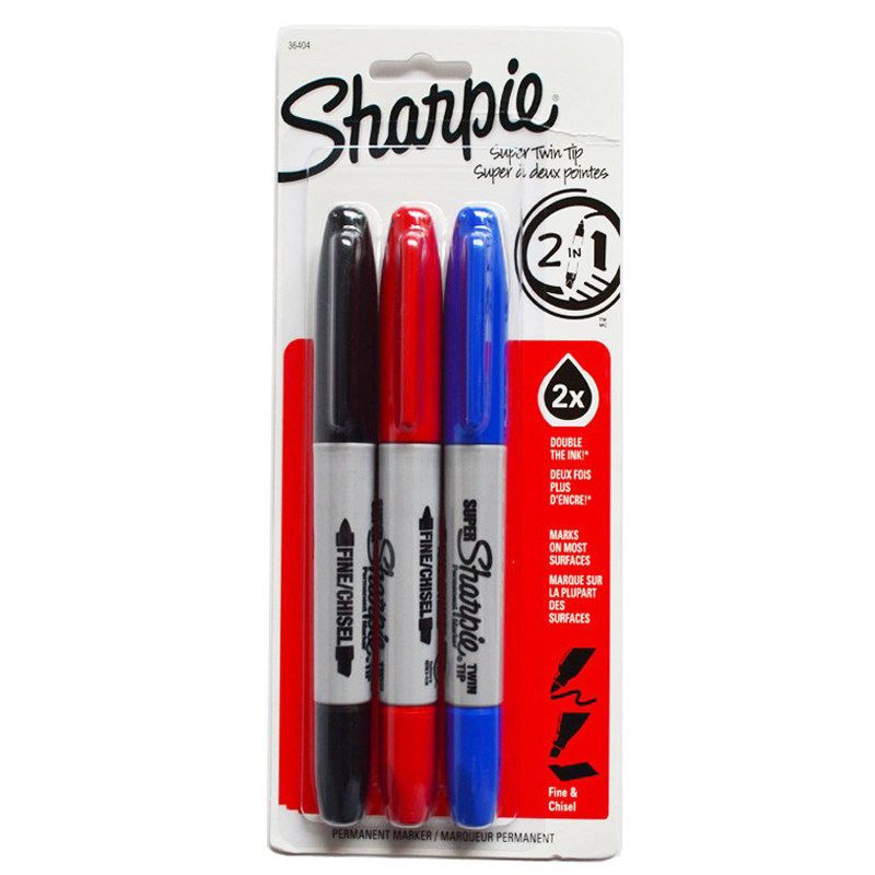 美国三福Sharpie油性特粗工业大双头记号笔 实验室标记笔36201,淘宝优惠券,粉丝福利购,淘宝优惠卷