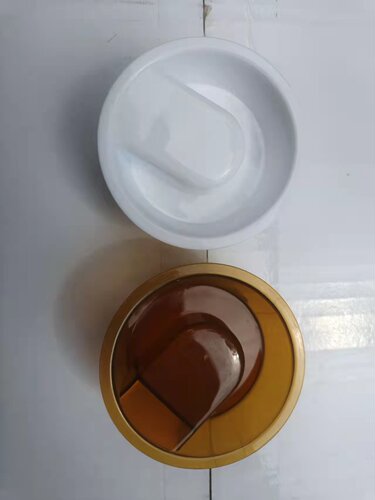亚克力扎壶盖子条纹八角扎壶盖子茶色白色灰色 - 图0