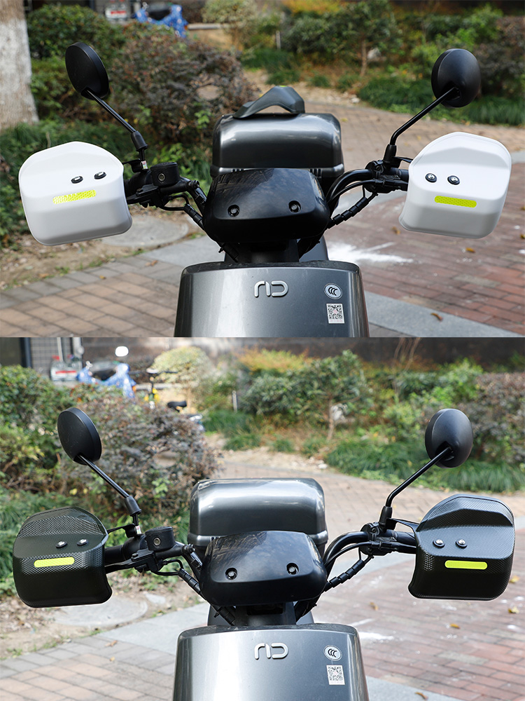 新国标电动车挡风护手罩电瓶摩托车手把挡风板防雨防风防寒护具罩 - 图1