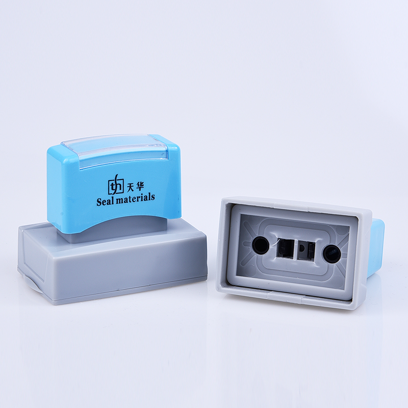 THD封边型光敏长方章带弹簧设 配4MM厚蝴蝶垫 印章材料批发 - 图3