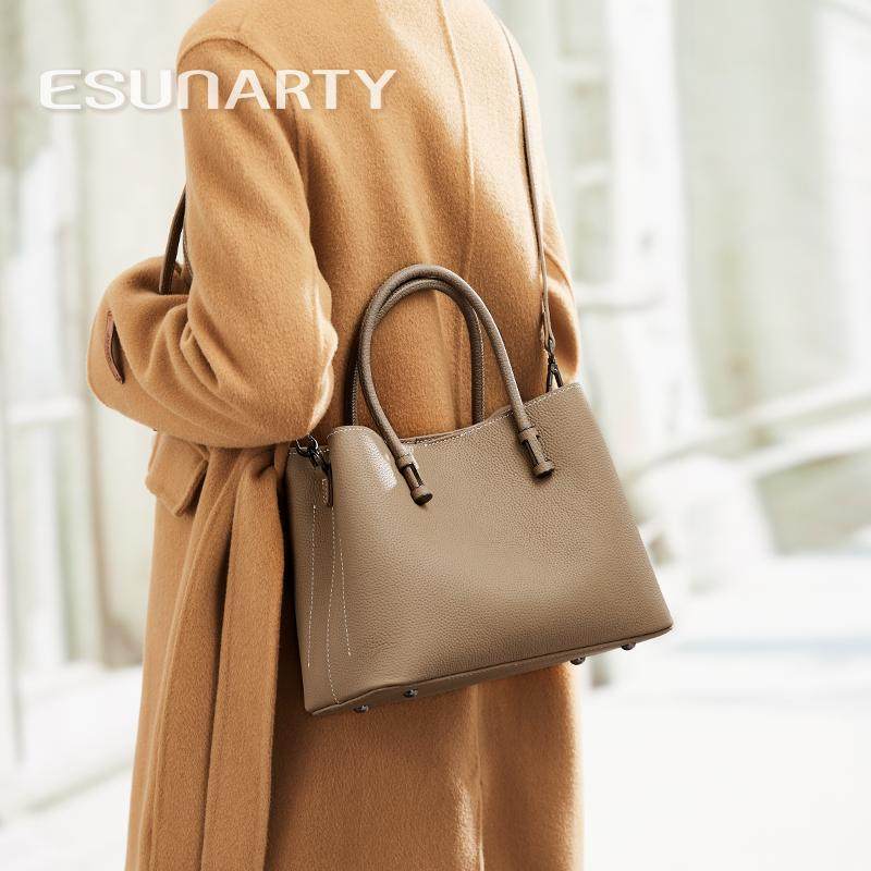 真皮手提包女2025新款时尚高级感大容量妈妈包女士单肩斜挎包女包,淘宝优惠券,粉丝福利购,淘宝优惠卷