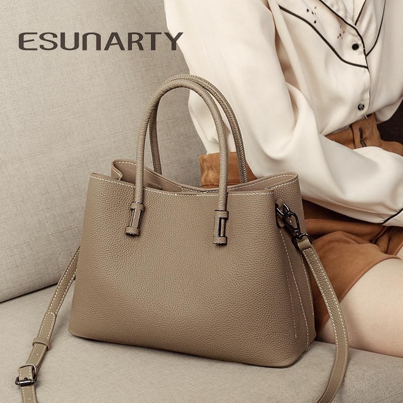 真皮手提包女2025新款时尚高级感大容量妈妈包女士单肩斜挎包女包,淘宝优惠券,粉丝福利购,淘宝优惠卷