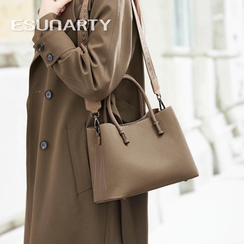 真皮手提包女2025新款时尚高级感大容量妈妈包女士单肩斜挎包女包,淘宝优惠券,粉丝福利购,淘宝优惠卷