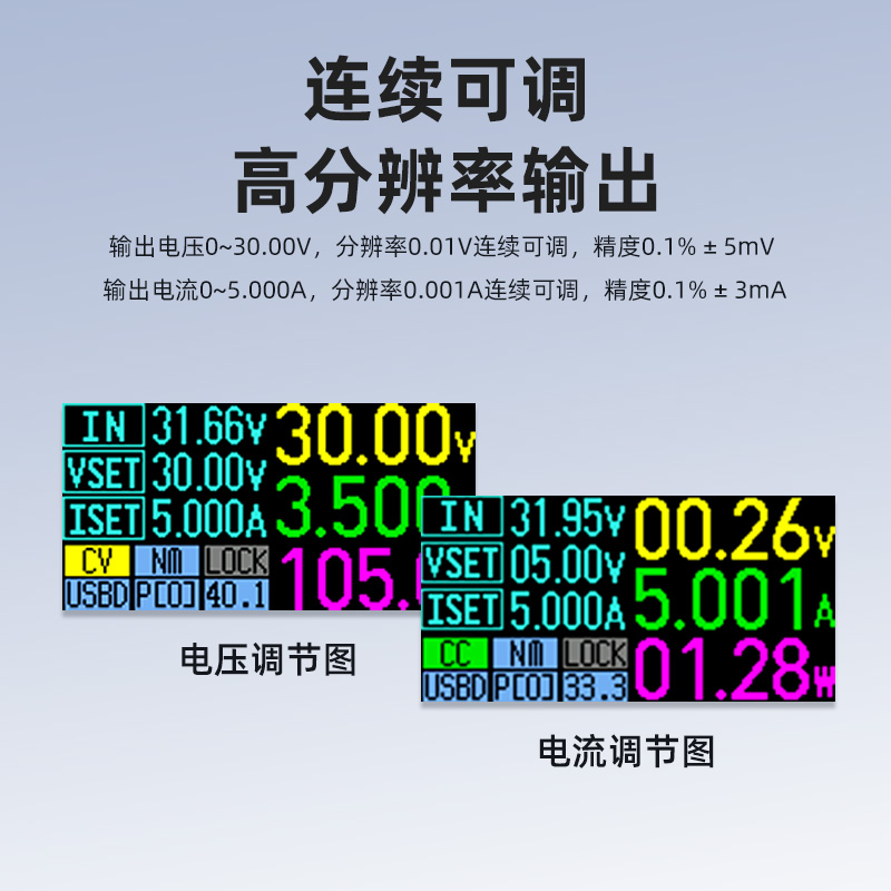 正点原子数控电源DP100直流稳压可调便携式100W恒压恒流30V5A迷你 - 图0