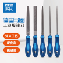 German Circus PFERD Filing Knife Metal Steel Subpliers Work Polish Tool Flat Flat Semicircle Triangular Milled Iron Rubbing Knife