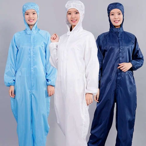 Антистатическая соединенная рабочая одежда, без пылью, пыль и пыль, мужская распылительная пыль чистая одежда, работники одежды для еды