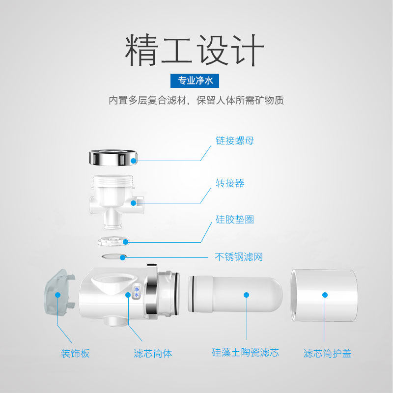 haier海尔净水龙头净水机器过滤器 haier海尔同兰净水器