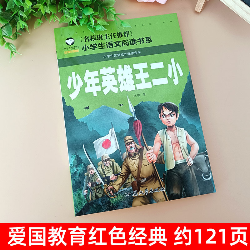 少年英雄王小二正版书注音版一二年级红色经典书籍小学生必读课外书籍阅读经典儿童革命爱国主义书籍班主任老师推荐带拼音的故事书 - 图0