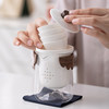 Dehua white porcelain one pot and four cups to find a trip
