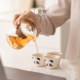 Milvshan Glass Panda Travel Tea Set