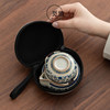 Blue and white Ru kiln travel tea set portable
