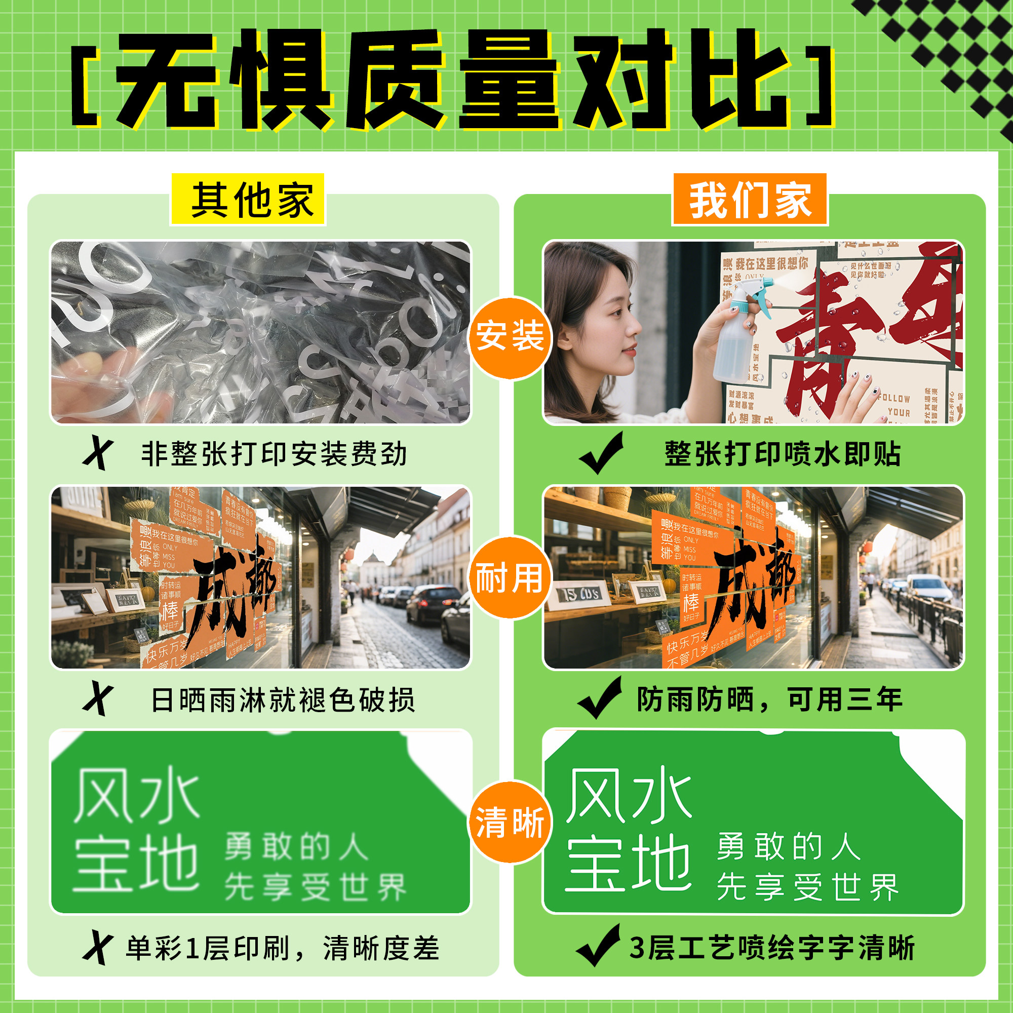 网红店铺玻璃门防撞贴纸定制橱窗氛围布置玻璃贴纸城市名打卡墙JD,淘宝优惠券,粉丝福利购,淘宝优惠卷