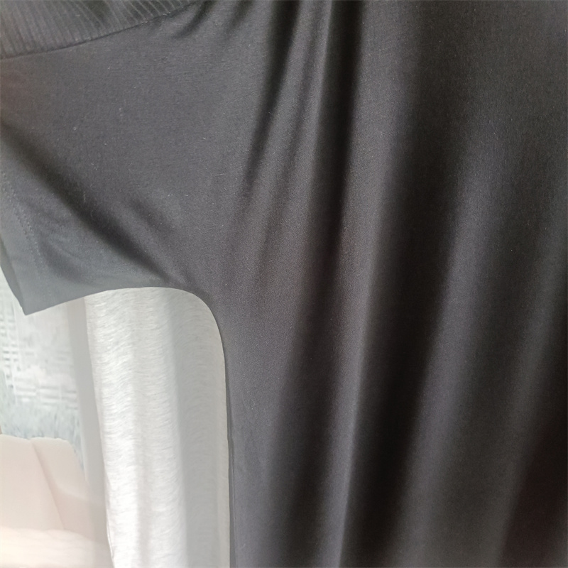 高品美单 23夏季柔软针织清凉透气短袖T恤衫女衫 胸围108-114cm - 图1