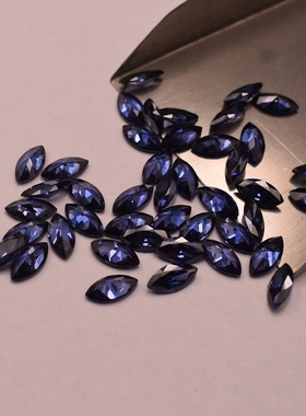 彩色马眼形坦桑蓝宝石马目形坦桑兰锆石裸石DIY饰品镶嵌CZ钻