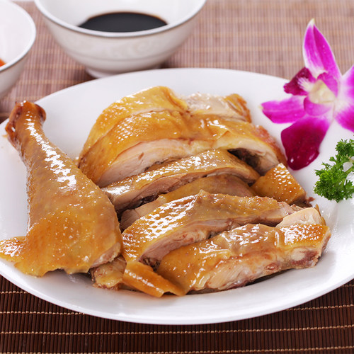 广东正宗贵食客家特产小吃梅州盐焗鸡整只真空白切鸡即食700g包邮 - 图0
