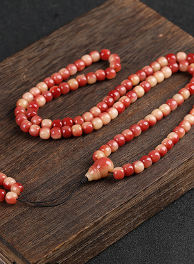 天然老料满血骆驼骨手串108颗男